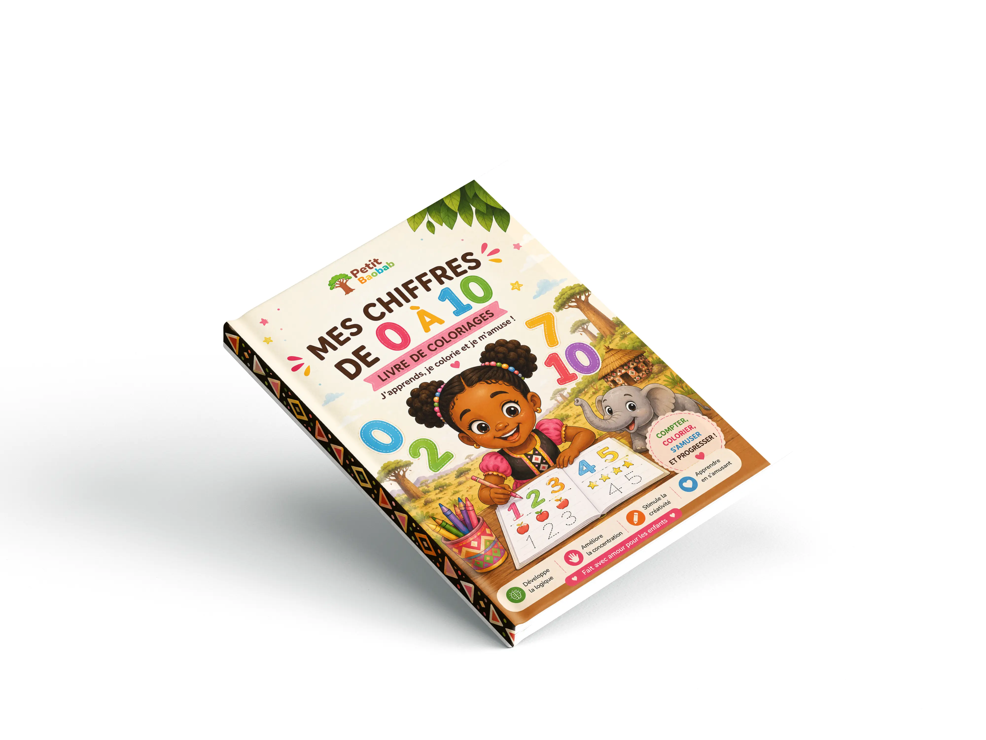 Mon livre de coloriages (Color by Number) – Mes chiffres de 0 à 10
